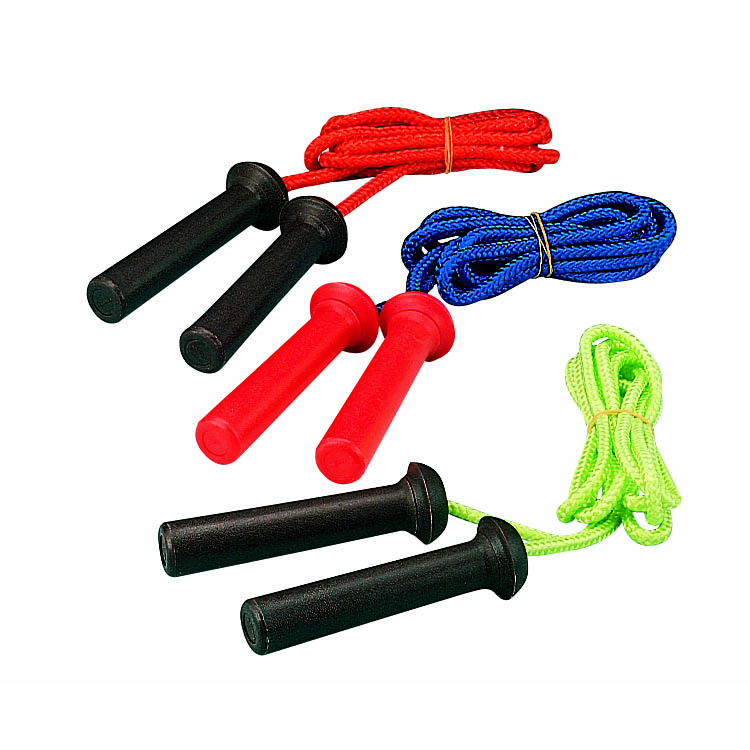 Martin Sports Polyester Jump Rope with Swivel Handles, 9 ft, Green - Front View