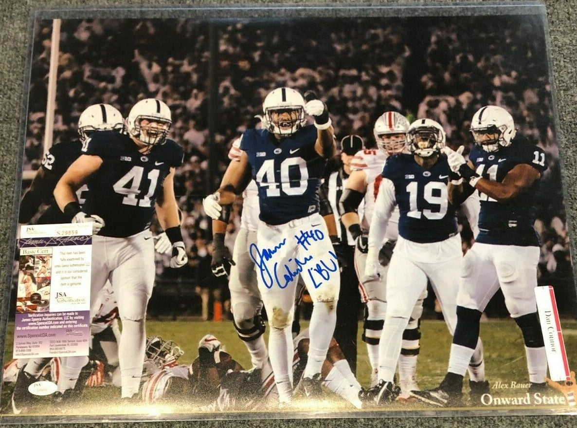 Jason Cabinda Autographed Signed Insc. Penn State 16X20 Photo Jsa  Coa