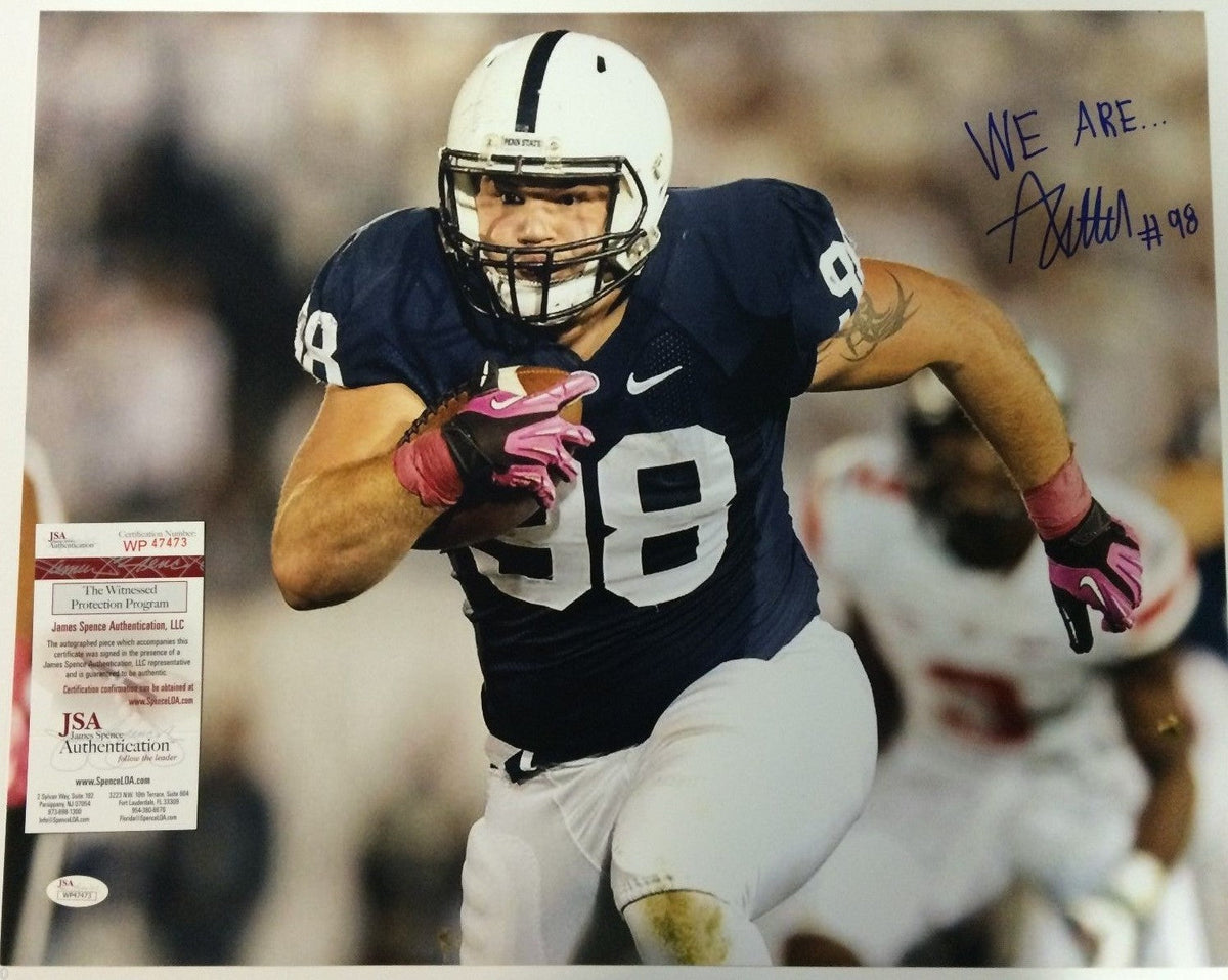Anthony Zettel Autographed Signed Insc. Penn State 16X20 Photo Jsa  Coa
