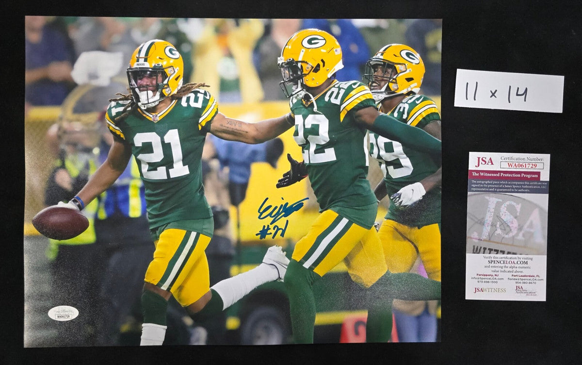 Green Bay Packers Eric Stokes Autographed 11X14 Photo Jsa Coa