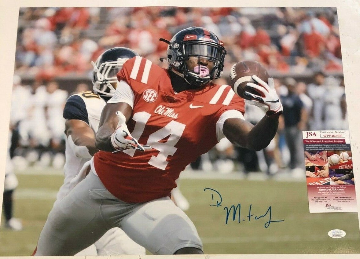 Ole Miss Rebels Dk Metcalf Autographed Signed 16X20 Photo Jsa  Coa
