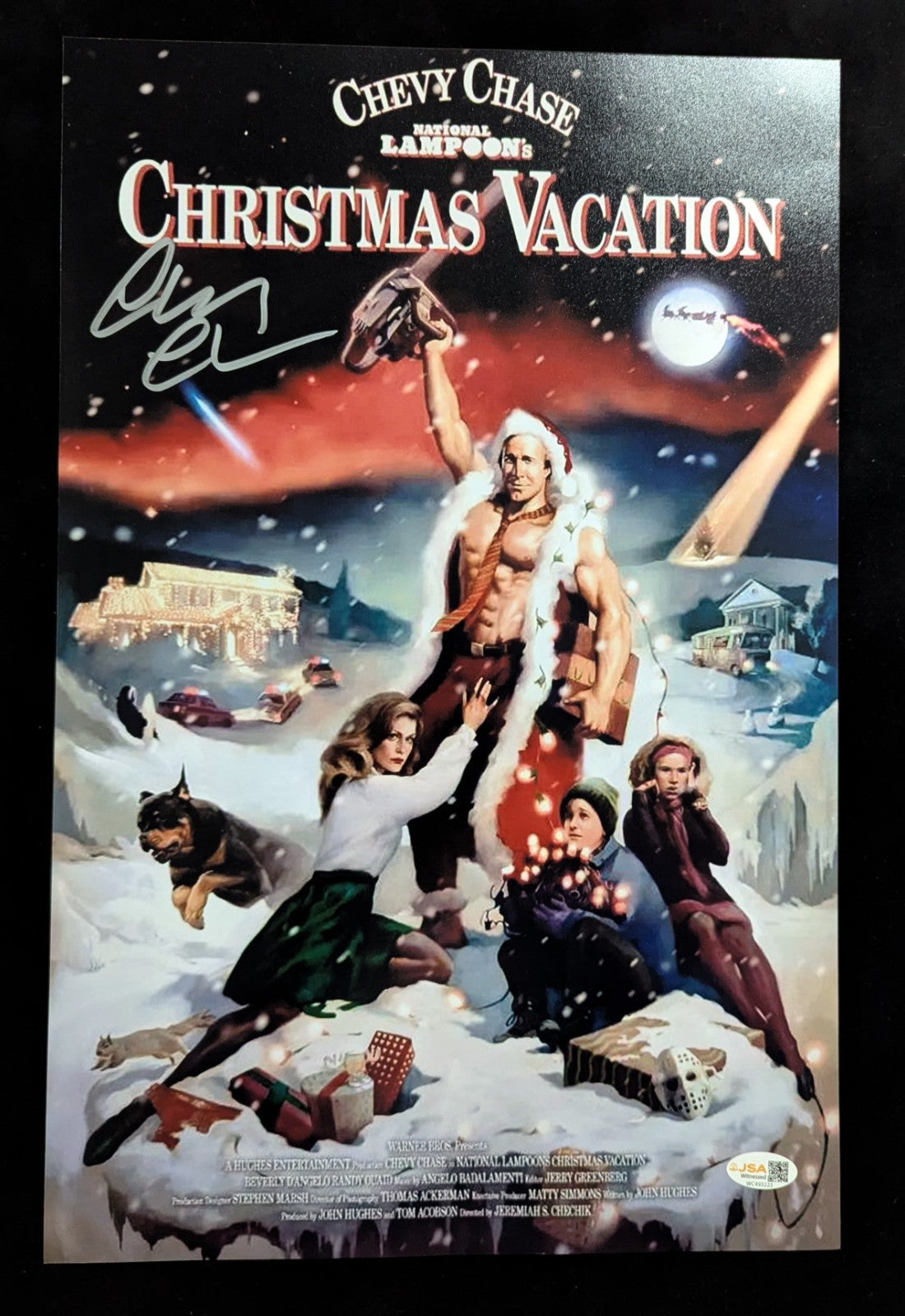 Chevy Chase Autographed Christmas Vacation 11X17 Photo Jsa Authenticated