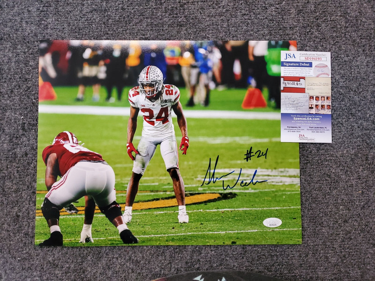 Ohio State Buckeyes Shaun Wade Autographed 11X14 Photo Jsa Coa
