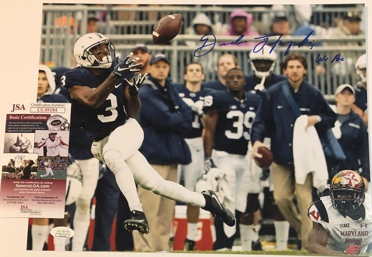 Deandre Thompkins Autographed Signed Inscribe Penn State 11X14 Photo Jsa  Coa