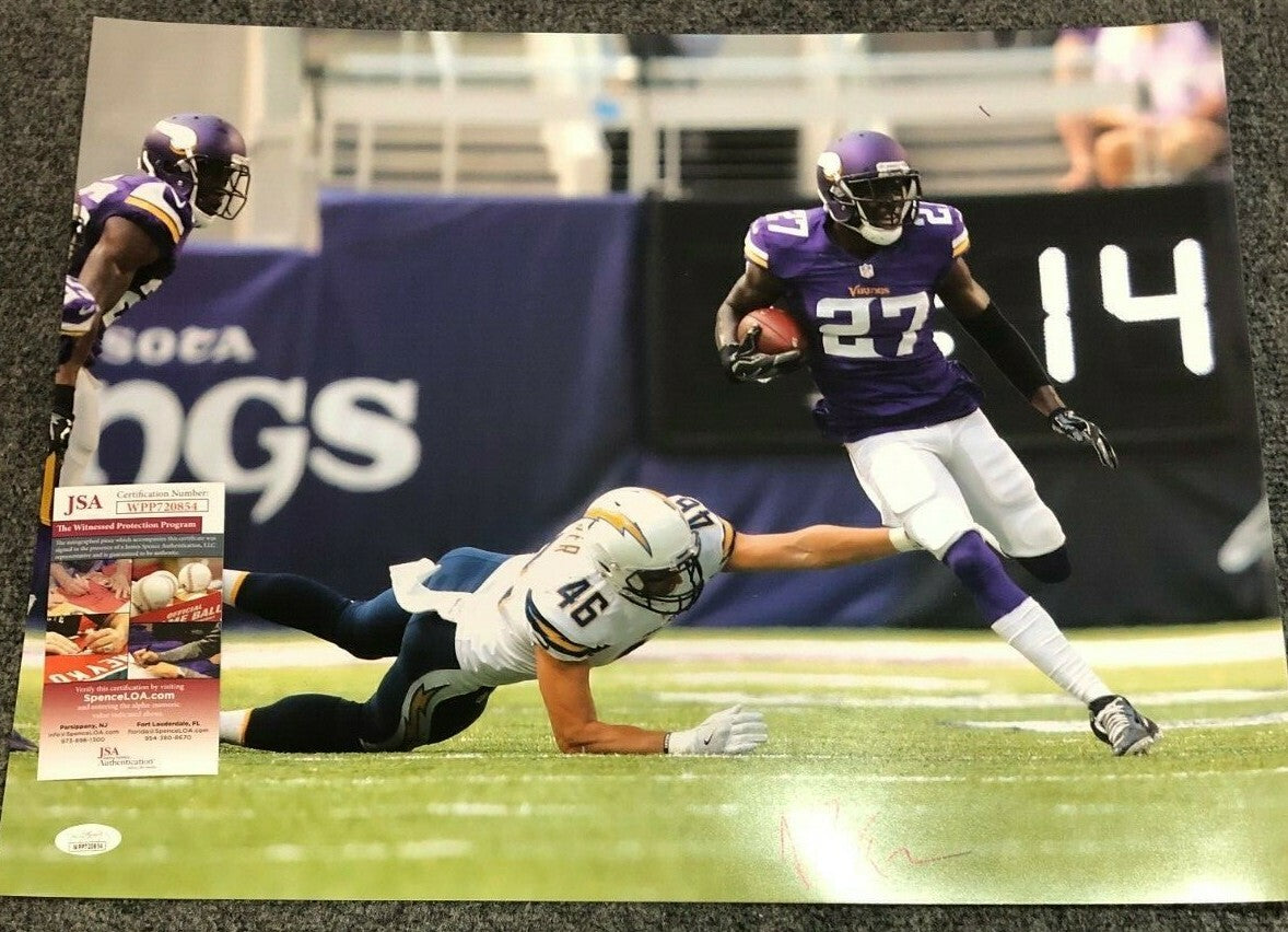 Minnesota Vikings Jayron Kearse Autographed Signed 16X20 Photo Jsa  Coa