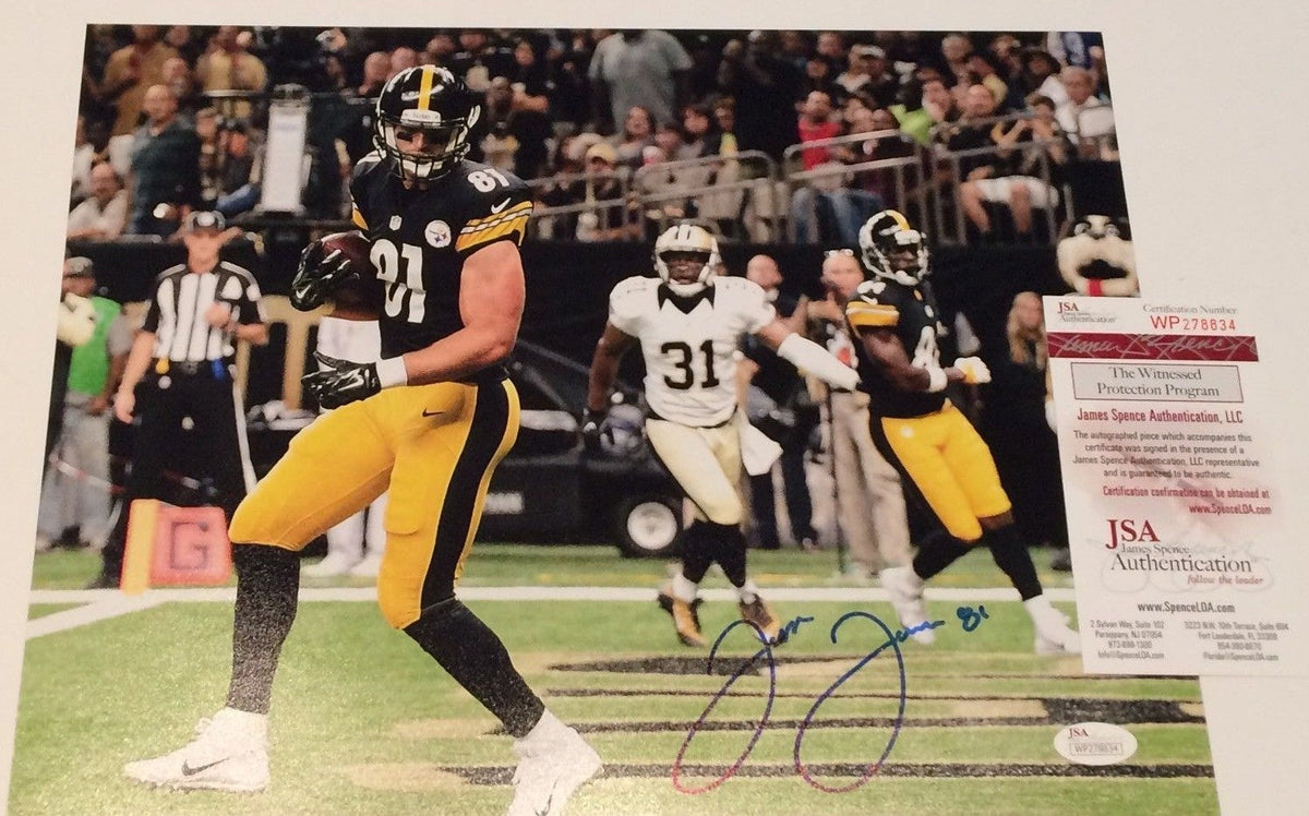 Jesse James Autographed Signed Pittsburgh Steelers 11X14 Photo Jsa Coa
