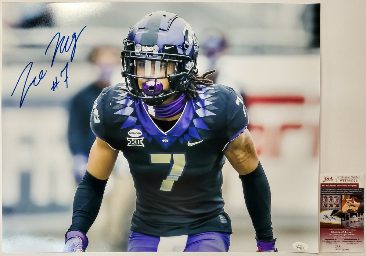 Tcu Horned Frogs Tre'von Moehrig Autographed Signed 16X20 Photo Jsa Coa