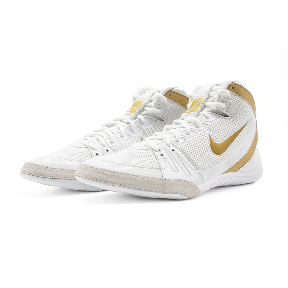 Nike Freek White Metallic Gold-Cool Grey Men's Wrestling Shoes