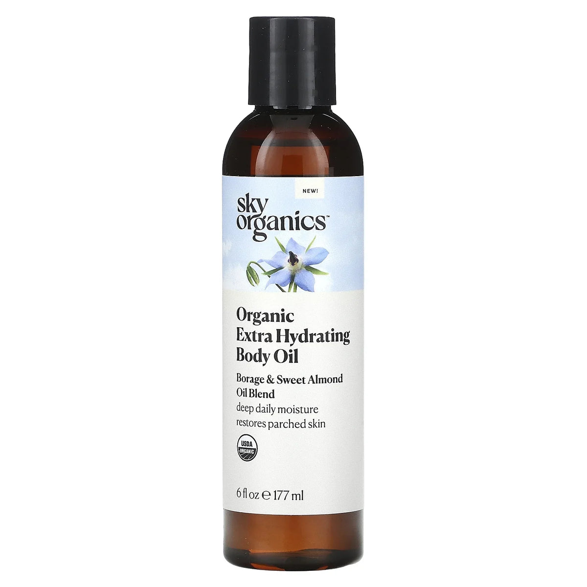 Sky Organics Organic Extra Hydrating Body Oil, 6 fl oz