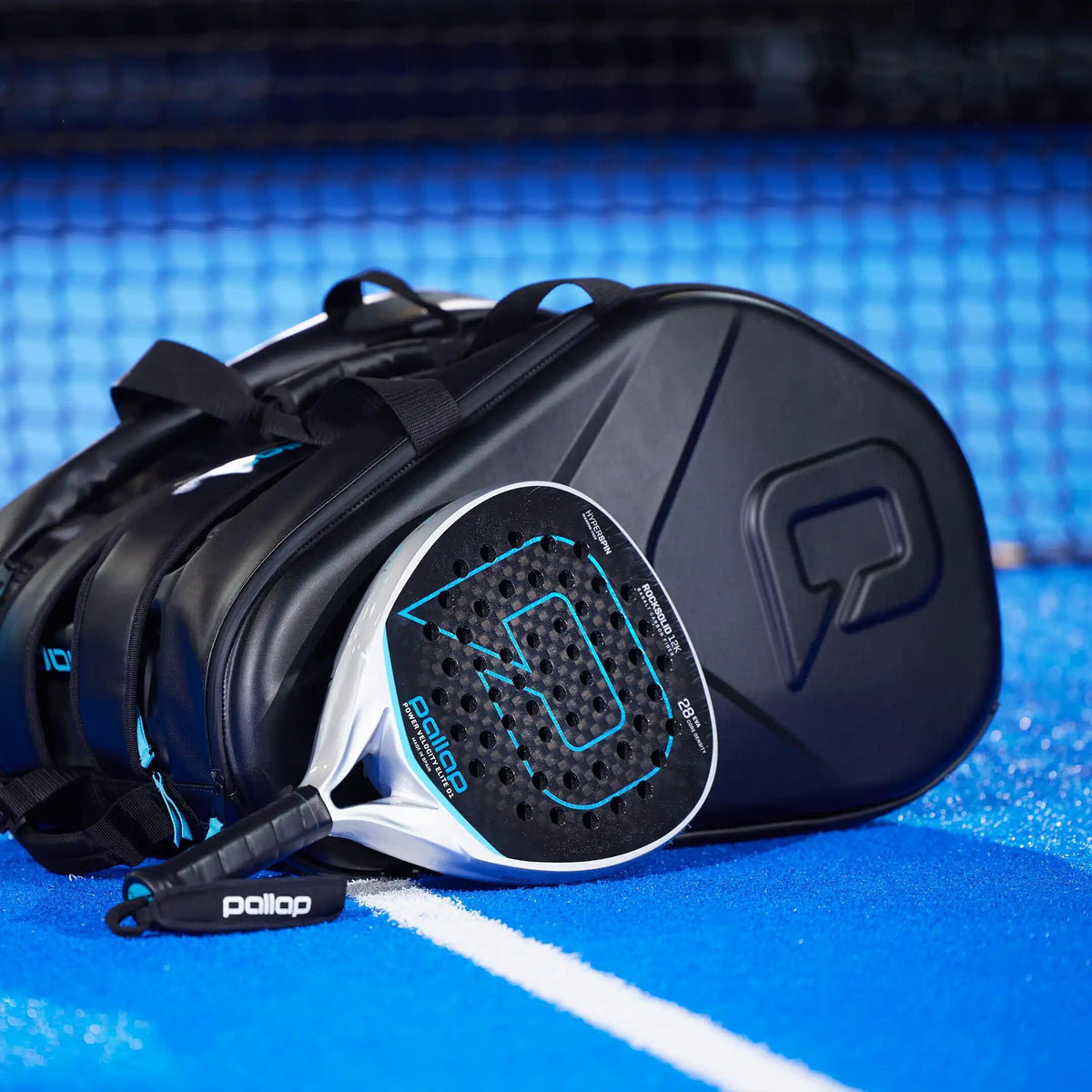 Pallap Racket Team Bag Black Cyan Blue - view 5