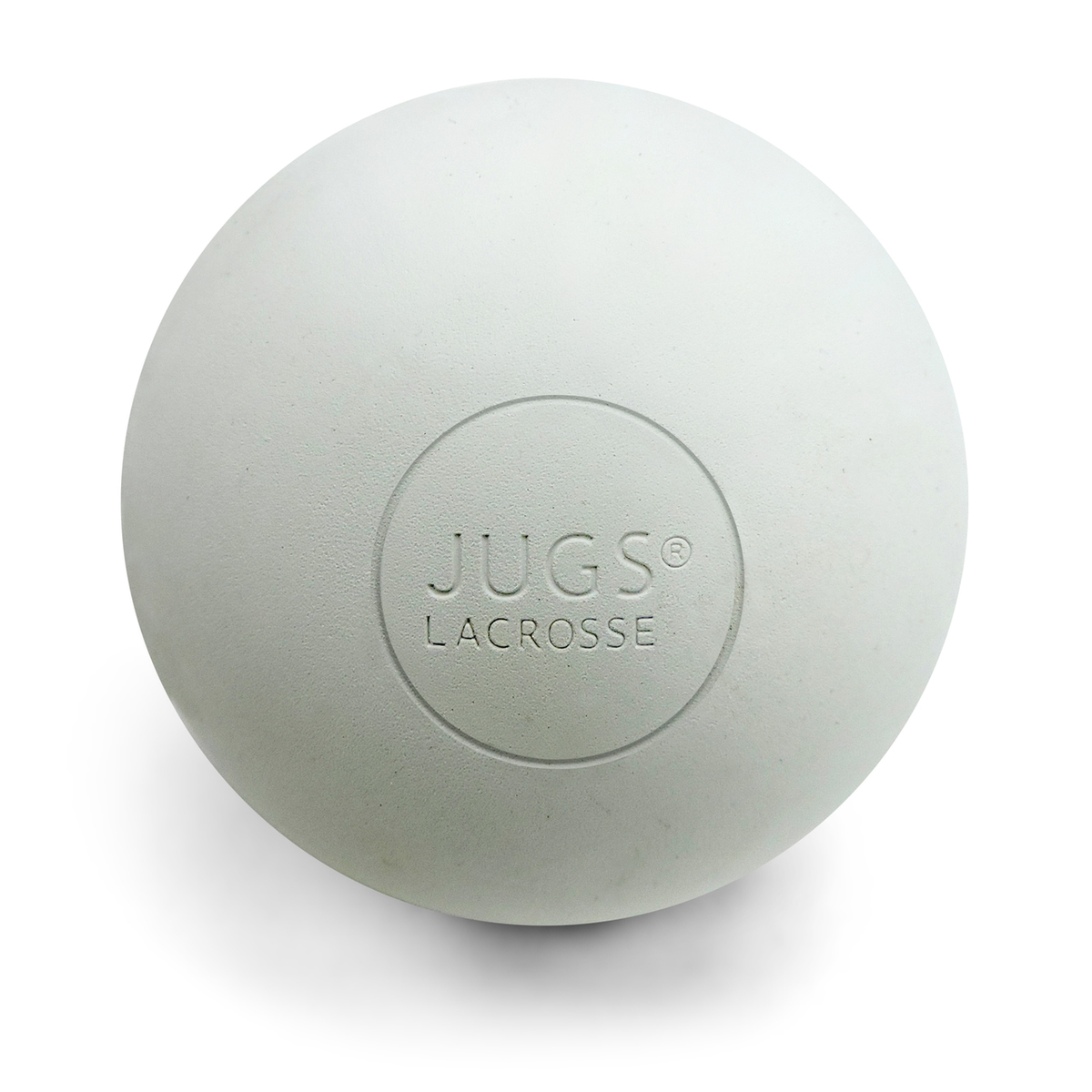 JUGS Lacrosse Balls, Pack of 12 in White - Front View