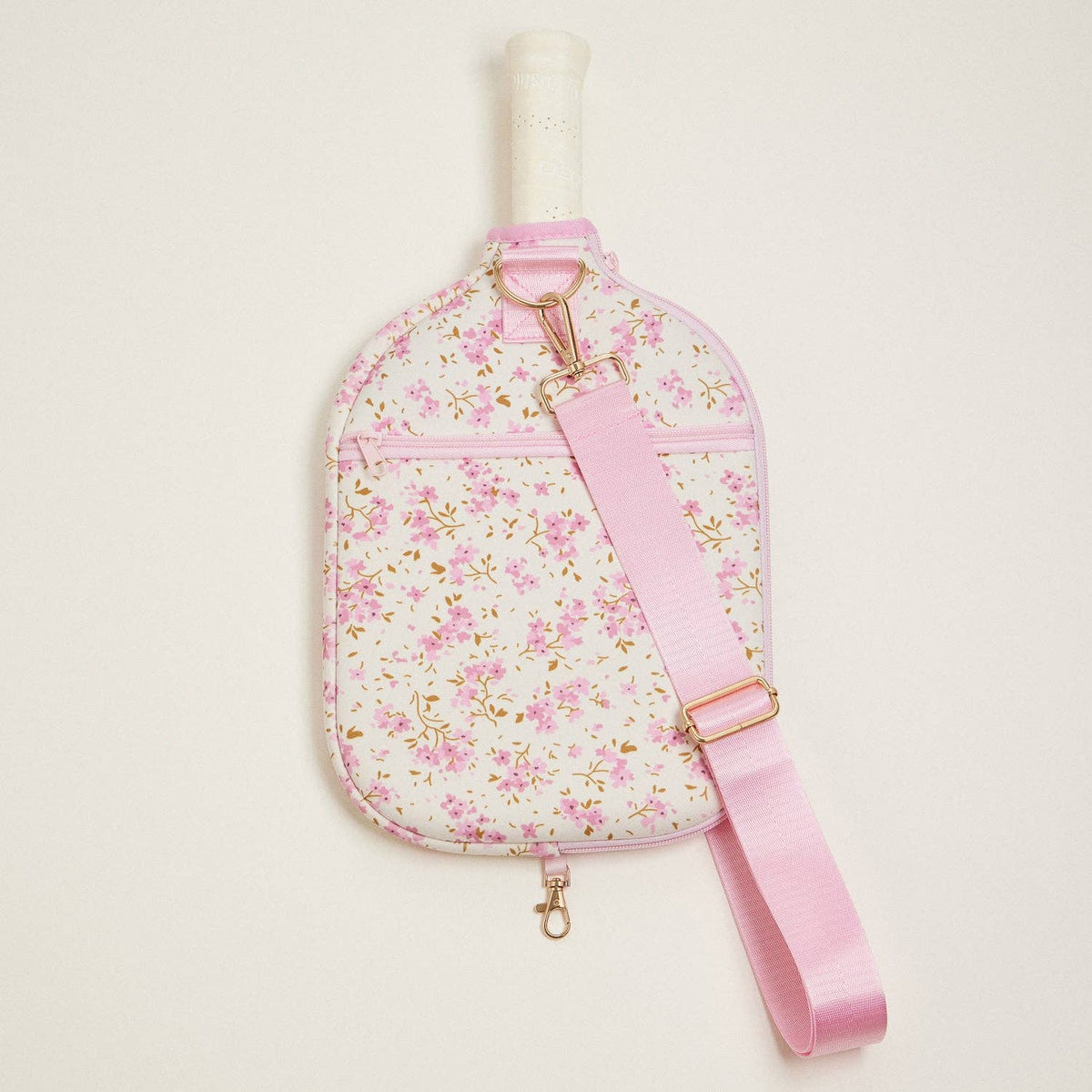 Boho-Floral-Neoprene-Pickleball-Paddle-Bag