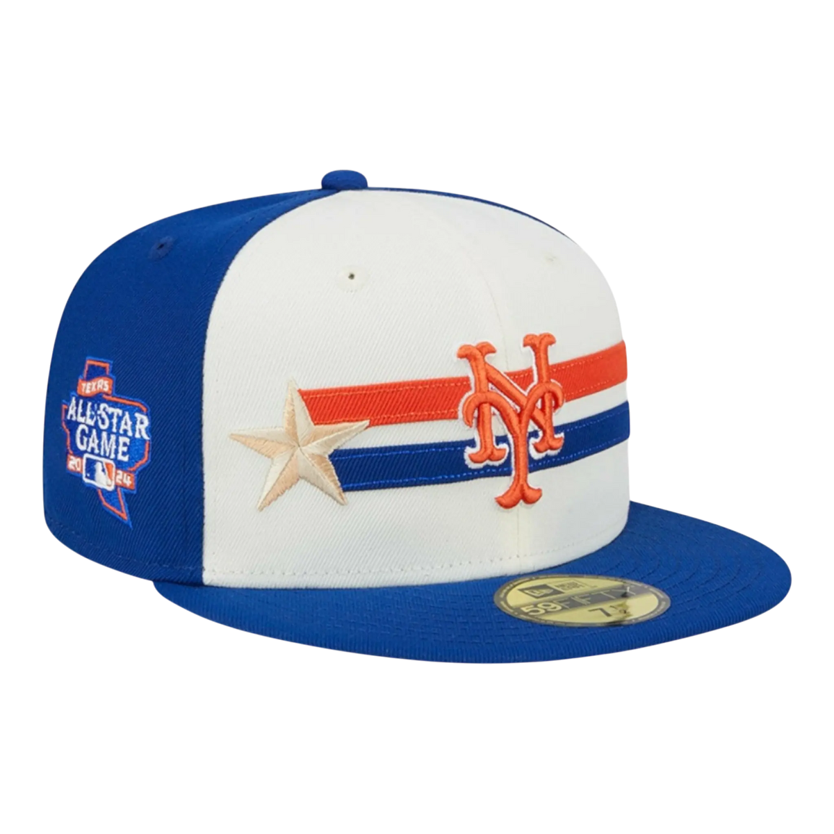 New Era 59FIFTY MLB New York Mets 2024 All Star Game Men's Fitted Hat — Royal/Cream