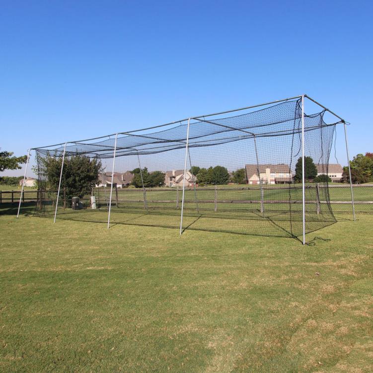 Cimarron 70x12x12 #24 Batting Cage & Complete Snap-Pin Frame - Alternate View 1