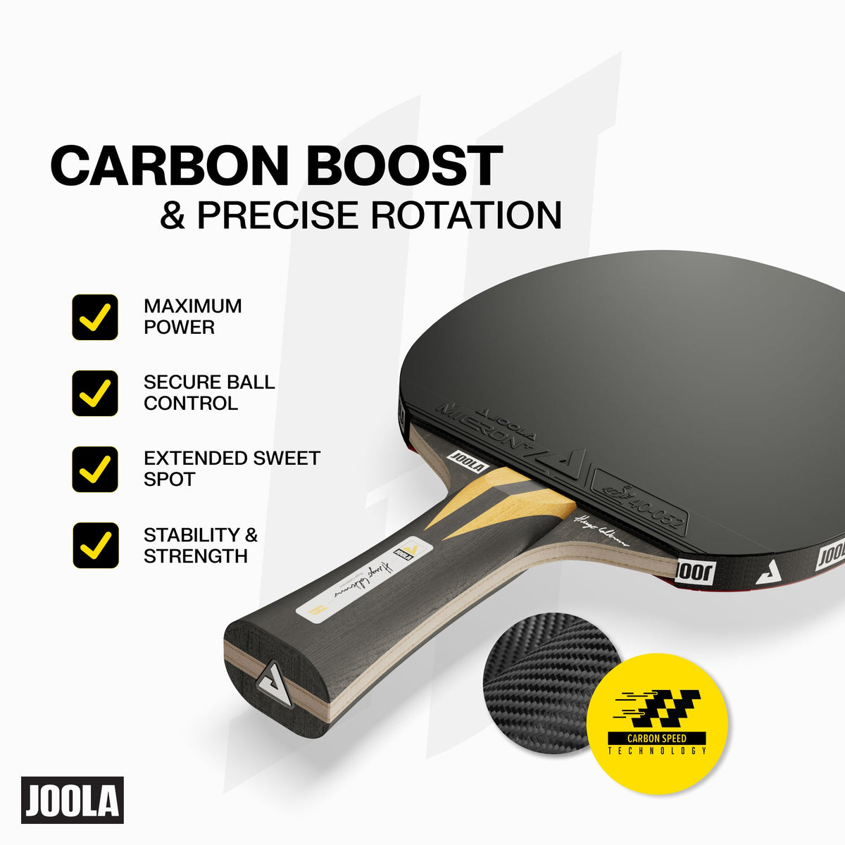JOOLA Hugo Calderano Infinity Carbon Table Tennis Racket product image