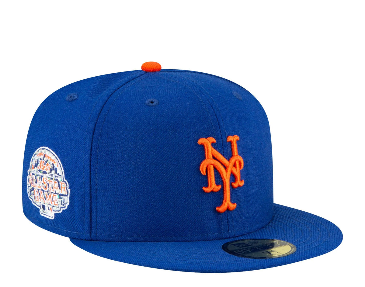 New Era 59FIFTY New York Mets Icy 2013 ASG Side Patch Men's Fitted Hat — Royal/Baby Blue Wool