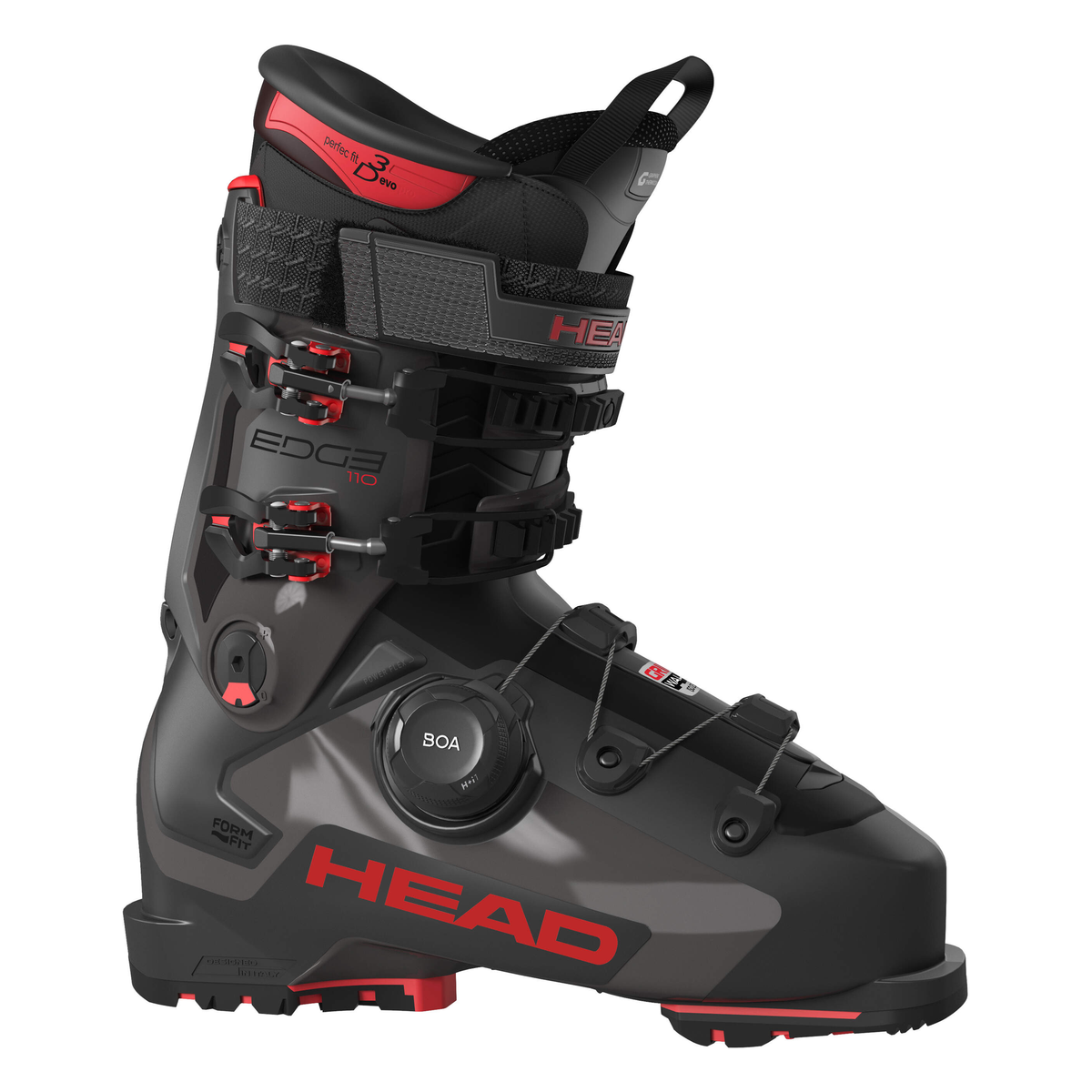 Head Edge 110 HV GW BOA Anthracite-Red Ski Boots - official product view