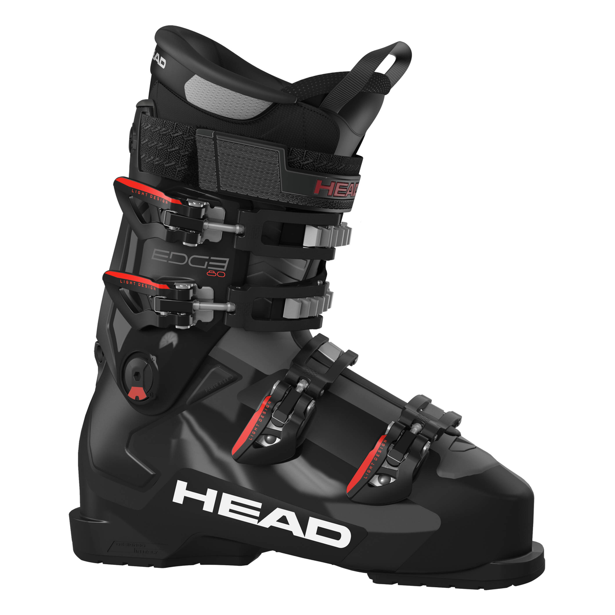 Head Edge 80 HV Black-Red Ski Boots - official product view