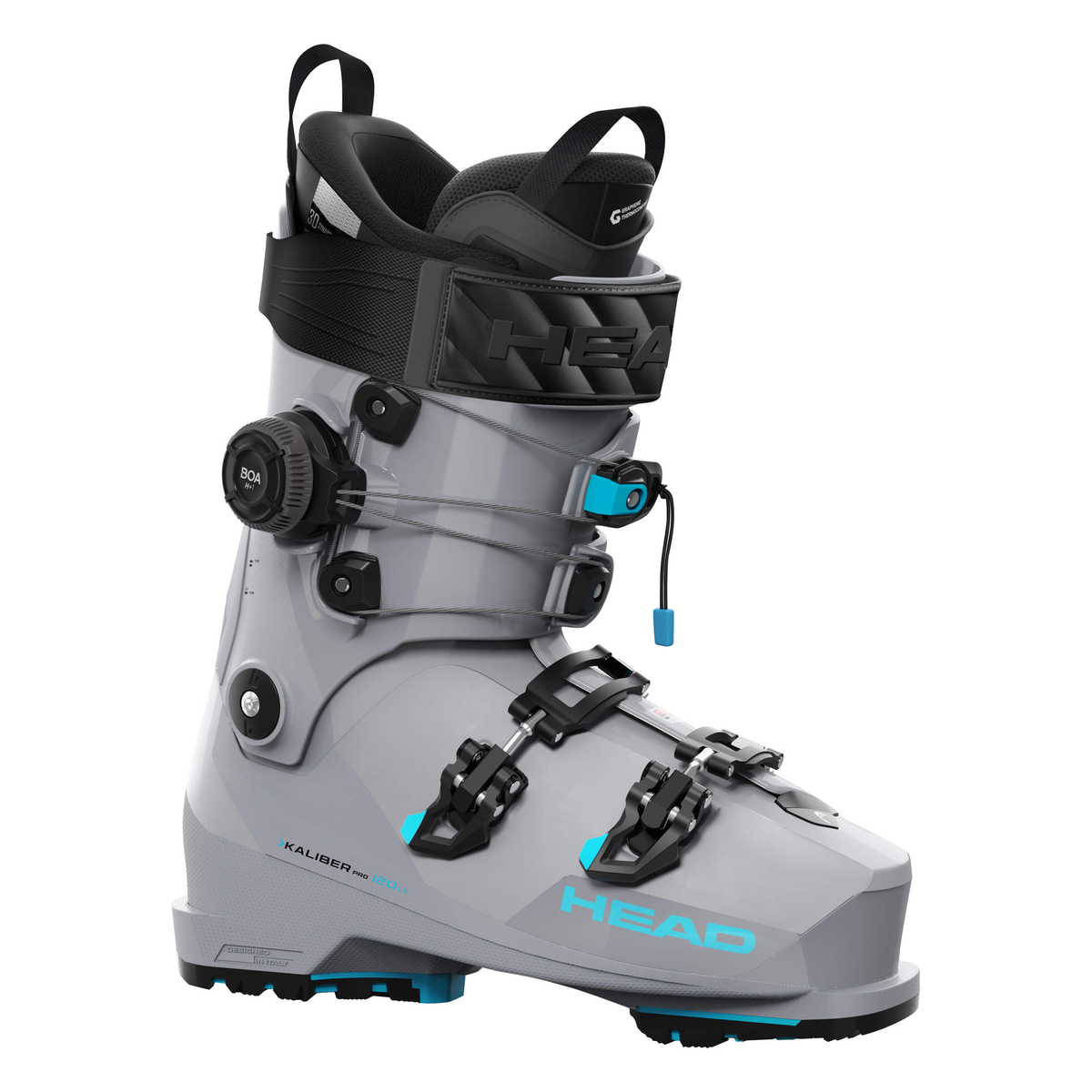 Head Kaliber Pro 120 LV GW BOA Gray-Speedblue Ski Boots - official product view