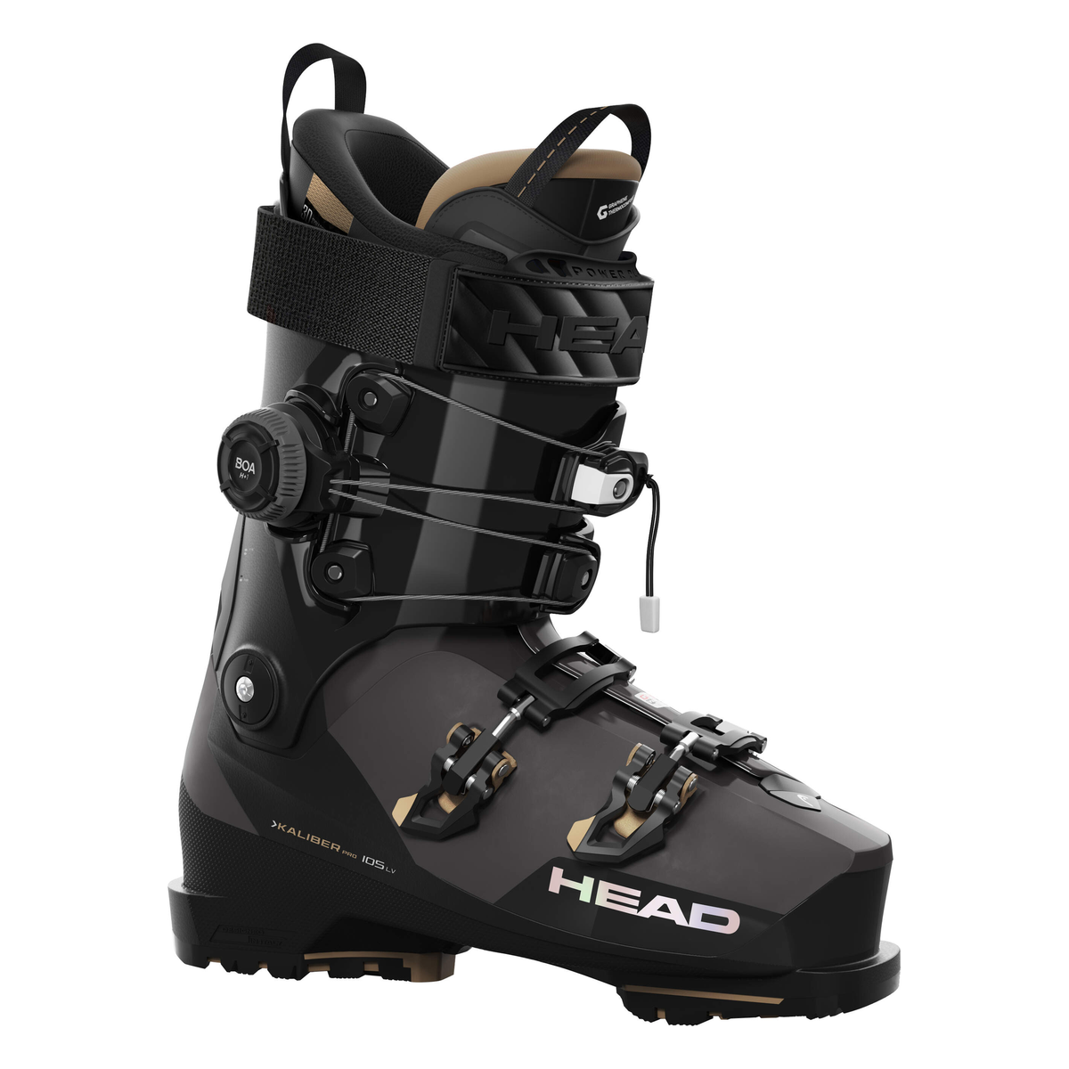 Head Kaliber Pro 105 W LV GW BOA Black-Gold Ski Boots - official product view
