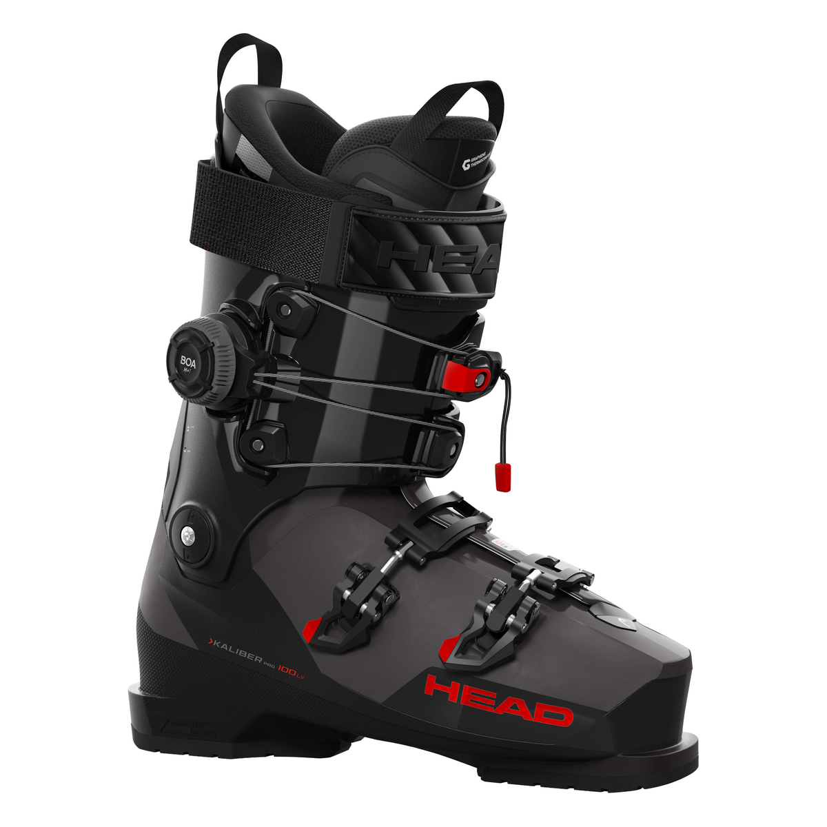 Head Kaliber Pro 100 LV BOA Black-Red Ski Boots - official product view