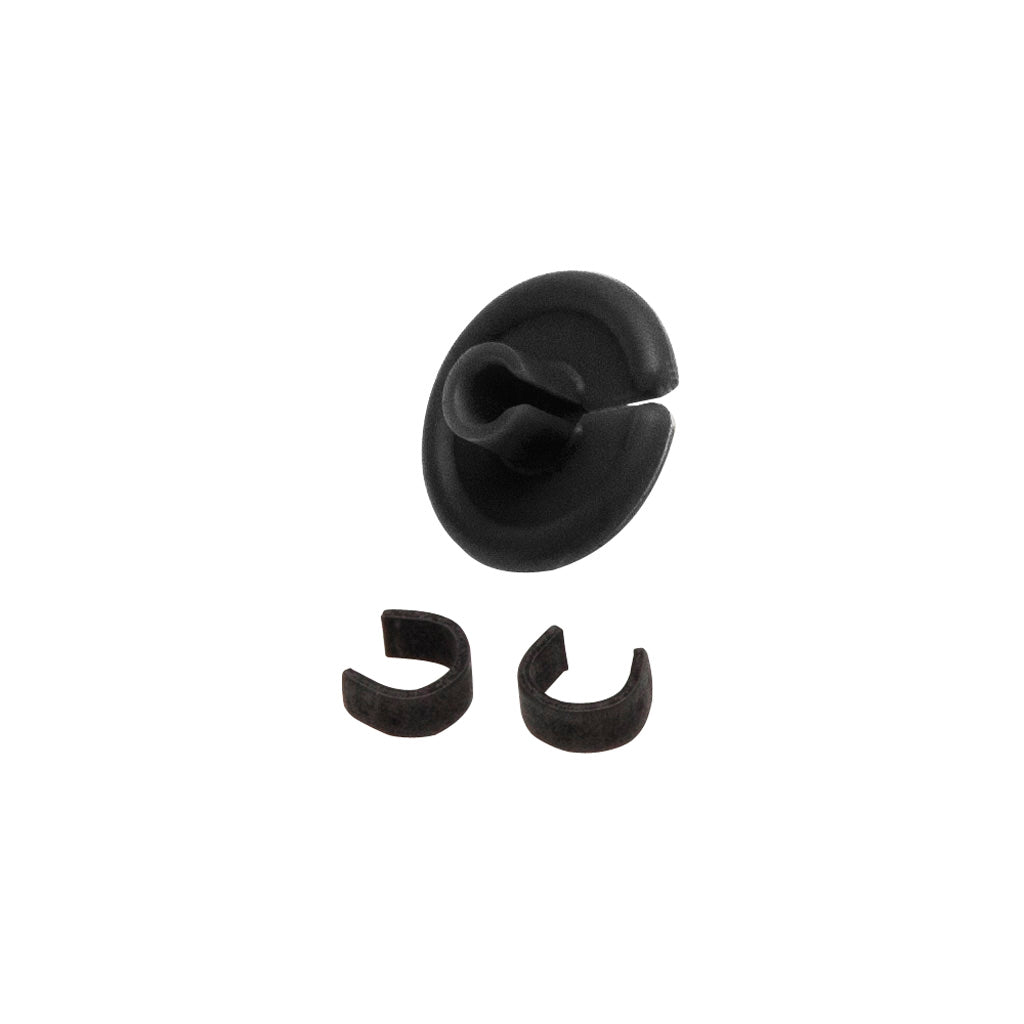 October Mountain String Love 2.0 Kisser Button in Black 1 pk. - Front View