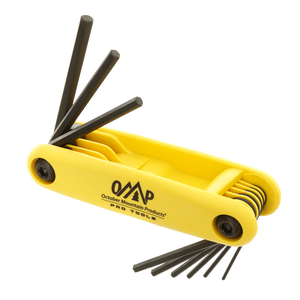 October Mountain Pro Shop Hex Wrench Set in .050 - 3/16 in. - Front View