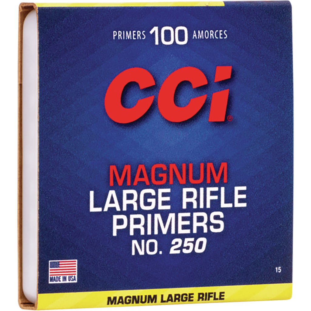 CCI Rifle Primers in 250 Magnum Large 1000 ct. HAZ - Front View