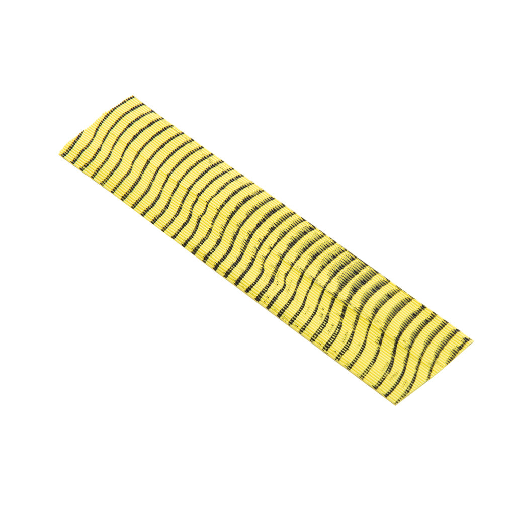 October Mountain VIBE String Silencers in Yellow/Black 2 pk. - Front View