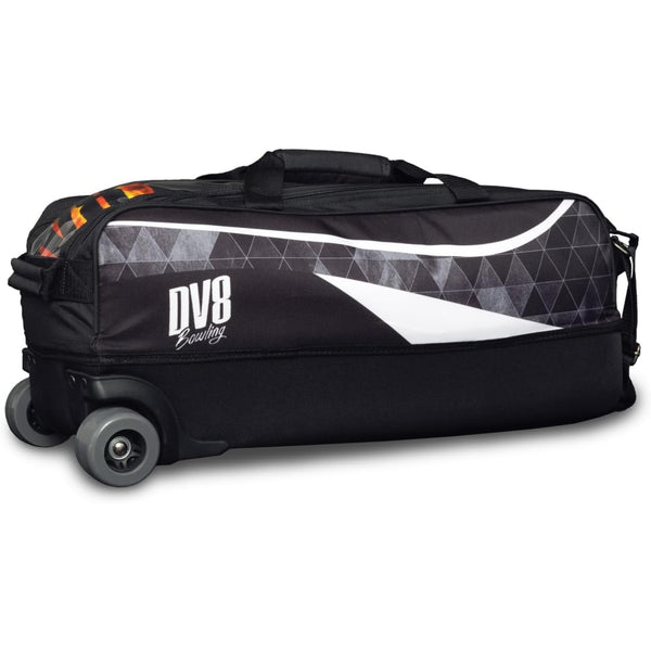 DV8 Dye Sub 3 Ball Triple Tote Black Bowling Bag