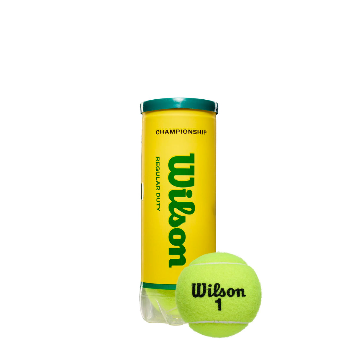Wilson Championship Regular Duty Tennis Balls - 3 Ball Can - front