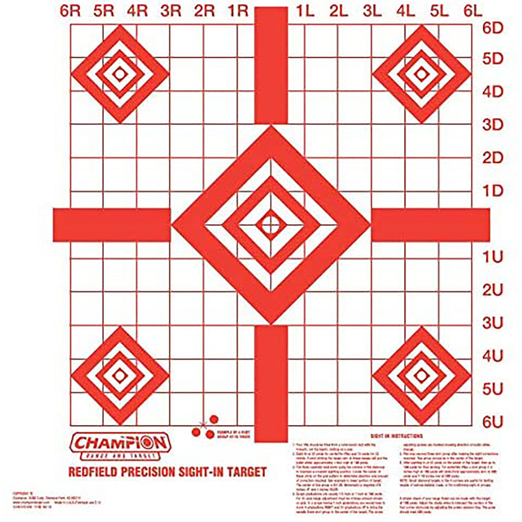 Redfield Sight-In Targets - Front View