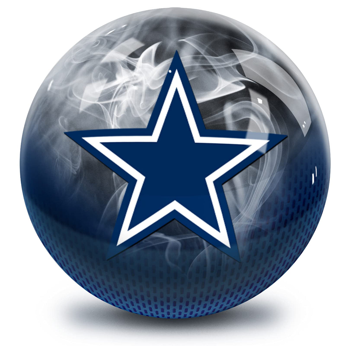On The Ball Bowling NFL Dallas Cowboys Undrilled Polyester Bowling Ball (On Fire) - view 4