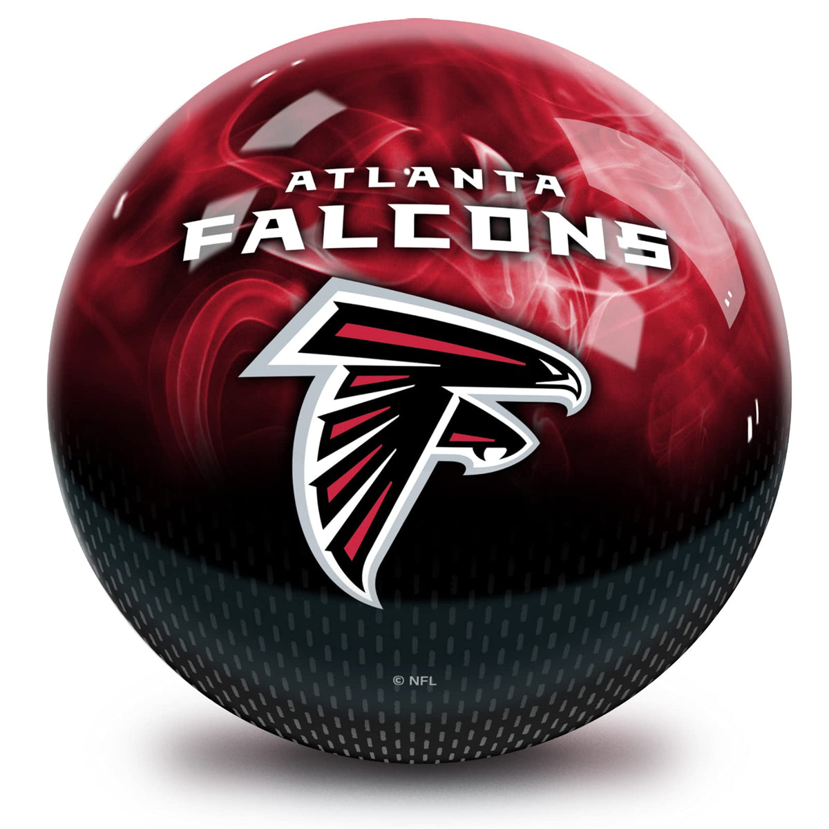 On The Ball Bowling NFL Atlanta Falcons Undrilled Bowling Ball (On Fire) - view 1