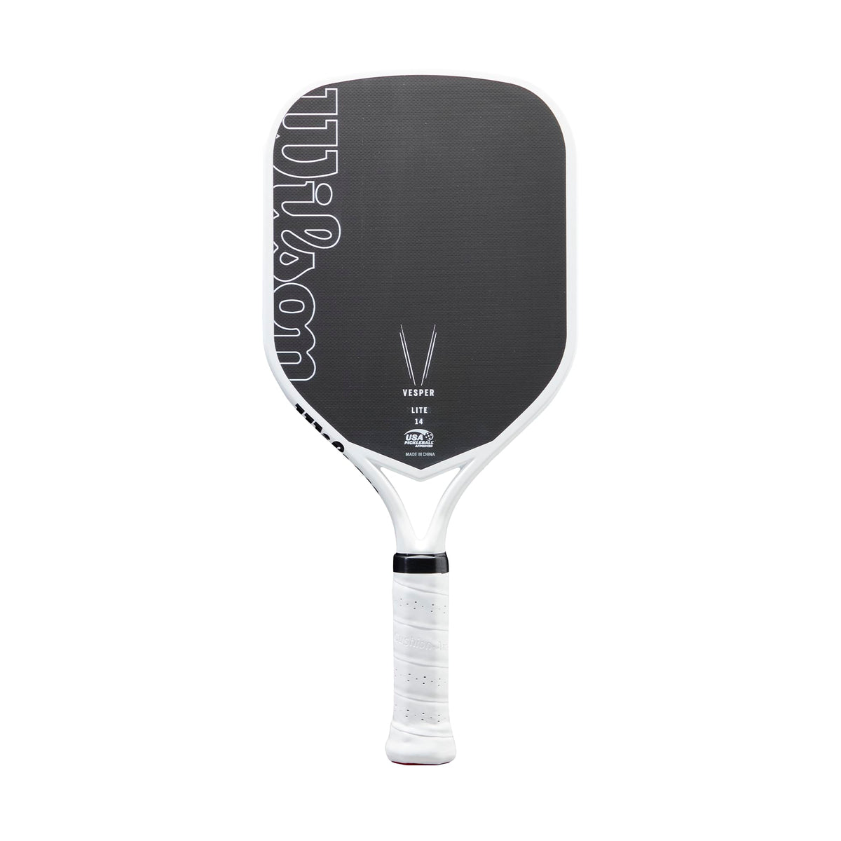Wilson Vesper Lite 14 V1 Pickleball Paddle, Black/White - main view