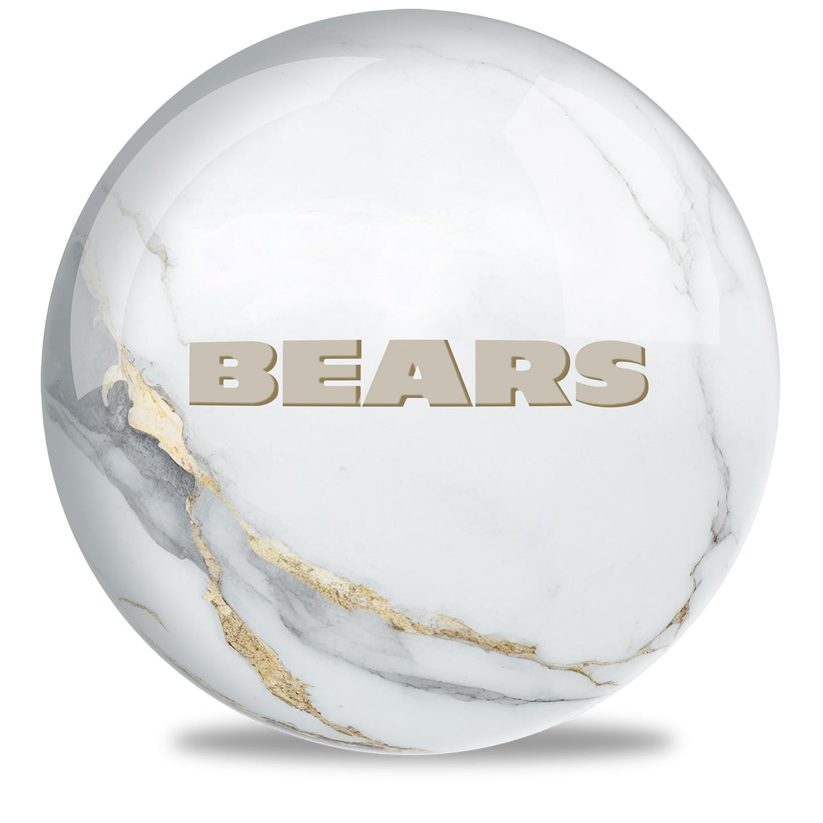 On The Ball Bowling NFL Chicago Bears Undrilled Bowling Ball (Marble) - view 1