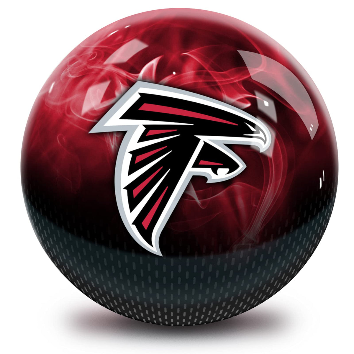 On The Ball Bowling NFL Atlanta Falcons Undrilled Bowling Ball (On Fire) - view 2