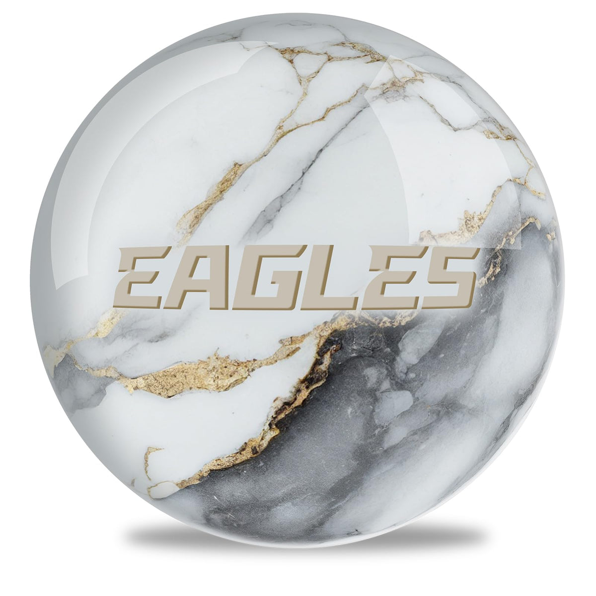 On The Ball Bowling NFL Philadelphia Eagles Undrilled Bowling Ball (Marble) - view 1