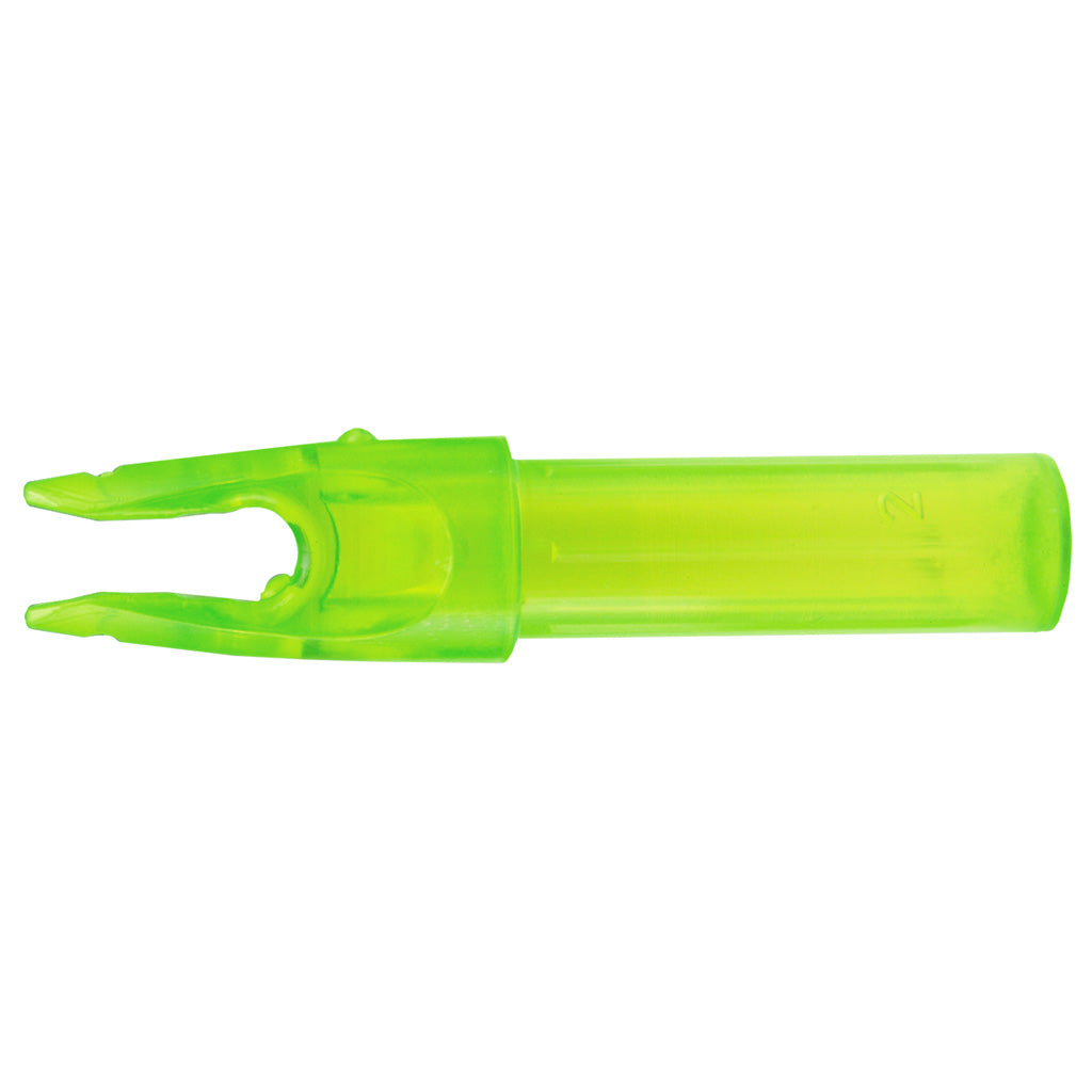 Carbon Express LaunchPad Nocks in Green .244 12 pk. - Front View