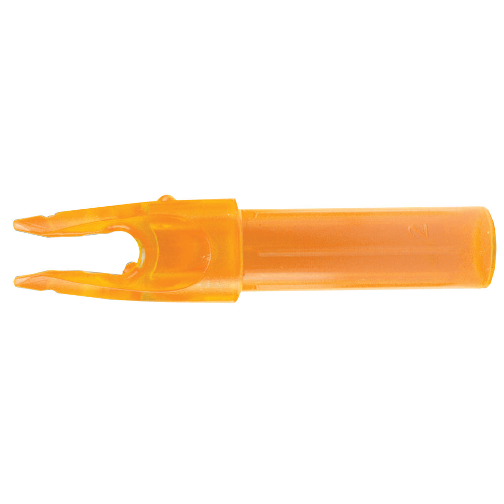 Carbon Express LaunchPad Nocks in Orange .244 12 pk. - Front View