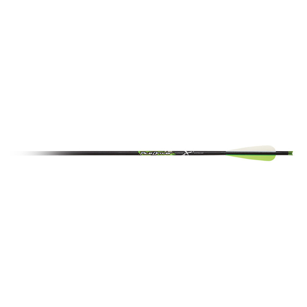 Carbon Express Piledriver Crossbow Bolts in 22 in. Universal Nocks 6 pk. - Front View