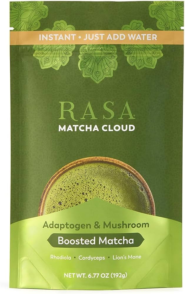 Rasa Organic Matcha Mushroom Blend, 3.39 oz (Case of 6)