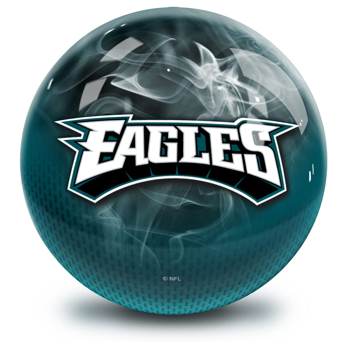 On The Ball Bowling NFL Philadelphia Eagles Undrilled Bowling Ball (On Fire) - view 1
