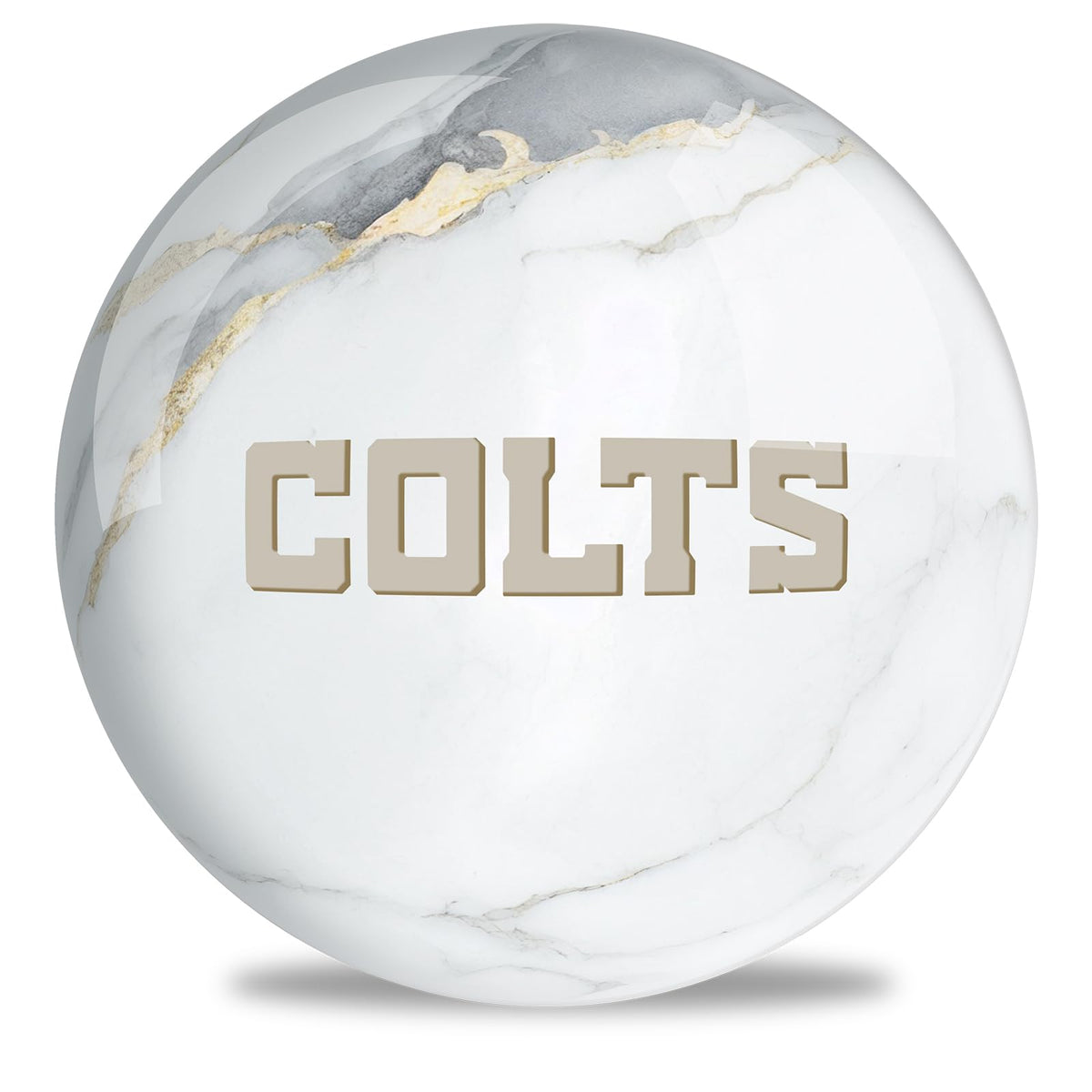 On The Ball Bowling NFL Indianapolis Colts Undrilled Bowling Ball (Marble) - view 1