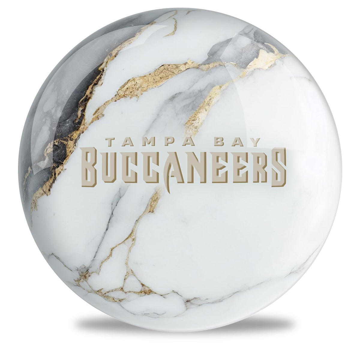 On The Ball Bowling NFL Tampa Bay Buccaneers Undrilled Bowling Ball (Marble) - view 1