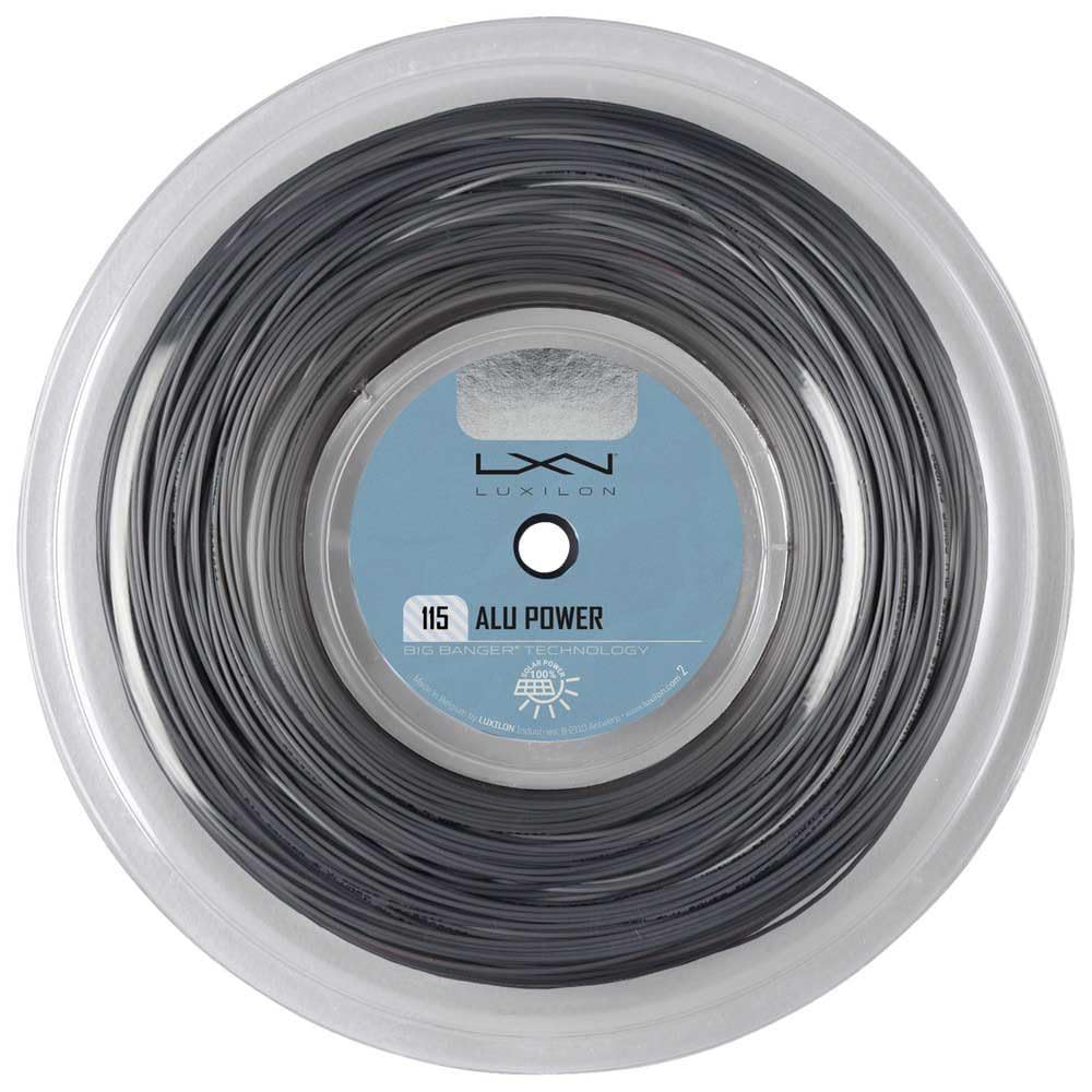 Luxilon ALU Power 115 Tennis String Reel, 18 Gauge, 200m, Silver - main view