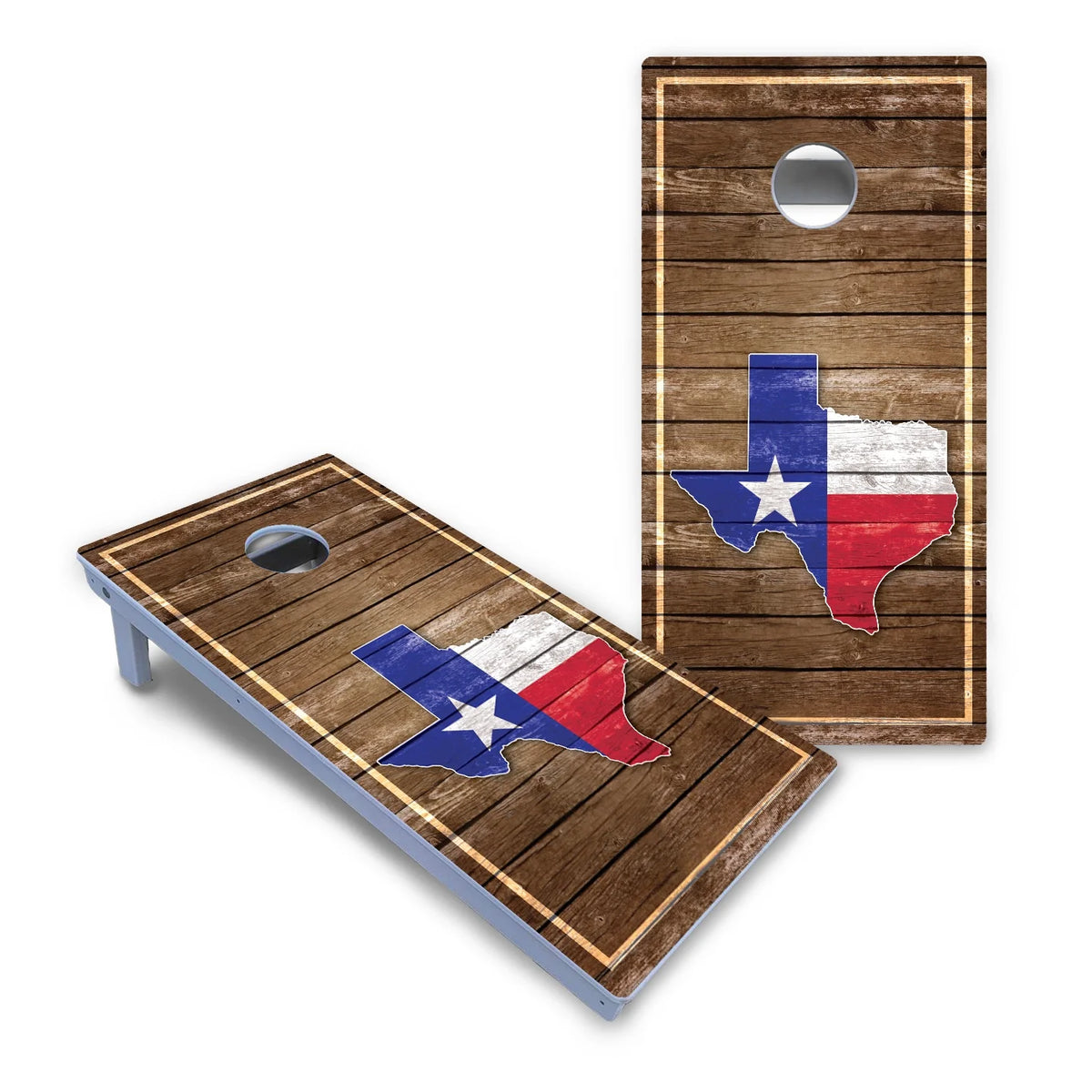 Texas Wood Slats Cornhole Boards - All Weather Series