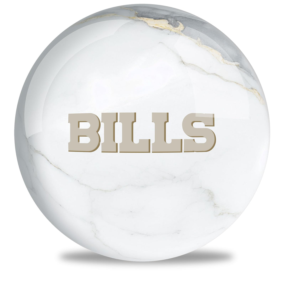 On The Ball Bowling NFL Buffalo Bills Undrilled Bowling Ball (Marble) - view 1