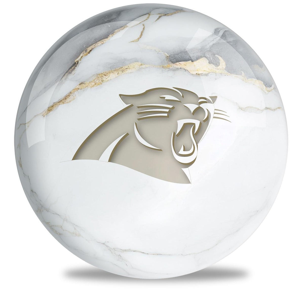 On The Ball Bowling NFL Carolina Panthers Undrilled Bowling Ball (Marble) - view 2