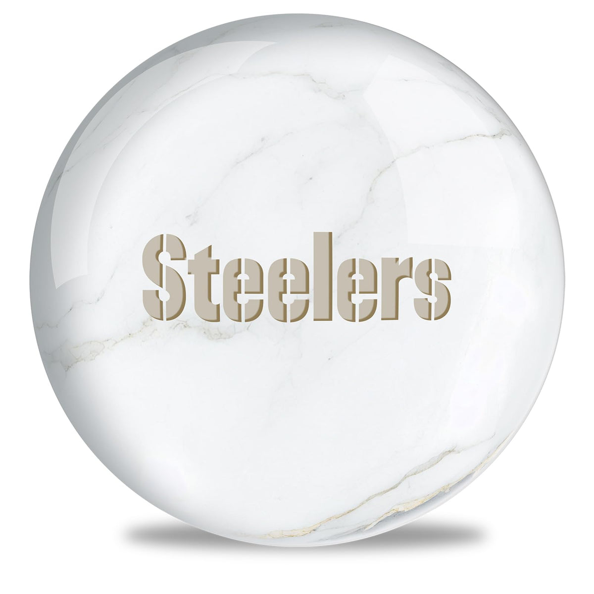 On The Ball Bowling NFL Pittsburgh Steelers Undrilled Bowling Ball (Marble) - view 1